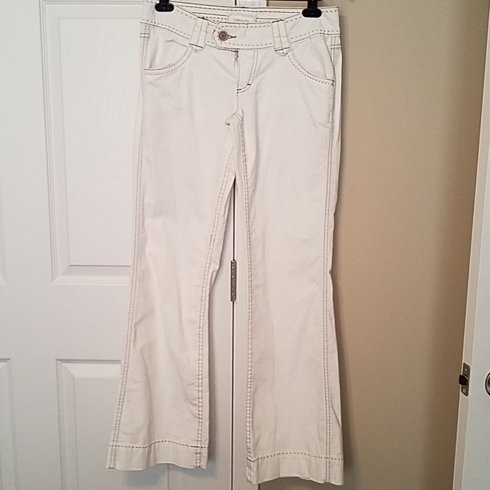 Off white wide leg pants